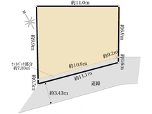 【東京都/板橋区赤塚】板橋区赤塚4丁目　土地 区画図