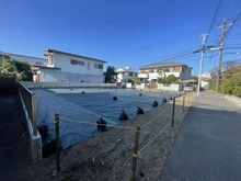 【神奈川県/藤沢市鵠沼松が岡】藤沢市鵠沼松が岡4丁目　土地　A区画 現地：全2区画・奥側