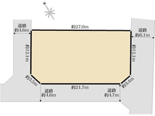【神奈川県/川崎市高津区東野川】川崎市高津区東野川1丁目　古家付土地 区画図