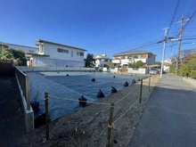 【神奈川県/藤沢市鵠沼松が岡】藤沢市鵠沼松が岡4丁目　土地　A区画 現地：全2区画・奥側