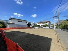 【神奈川県/藤沢市鵠沼松が岡】藤沢市鵠沼松が岡4丁目　土地　B区画 現地：全2区画・右側