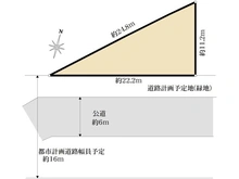 【東京都/国立市北】国立市北3丁目　土地 区画図