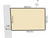 【東京都/国分寺市西町】国分寺市西町2丁目　土地 区画図
