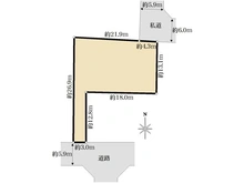 【東京都/八王子市富士見町】八王子市富士見町　土地 区画図