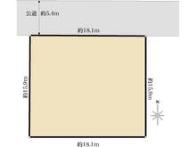 【東京都/国立市東】国立市東4丁目　土地 区画図