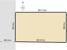 【東京都/国立市中】国立市中1丁目　土地 区画図