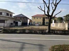 【兵庫県/芦屋市岩園町】芦屋市岩園町 土地 現地：前面道路より敷地を望む