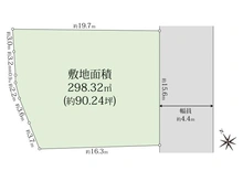 【兵庫県/神戸市北区鈴蘭台南町】神戸市北区鈴蘭台南町六丁目　古家付き土地 区画図