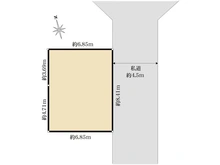 【東京都/江戸川区松江】江戸川区松江7丁目土地 区画図