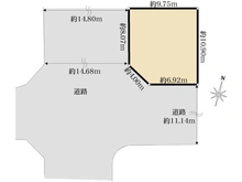 【東京都/墨田区横川】墨田区横川1丁目土地 区画図