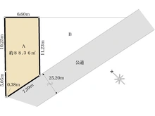 【東京都/江戸川区西葛西】江戸川区西葛西1丁目　A区画建築条件付売地 区画図