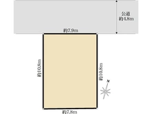 【神奈川県/横浜市鶴見区矢向】矢向3丁目　建築条件付売地 区画図