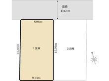 【神奈川県/川崎市高津区下作延】川崎市高津区下作延七丁目　売地1区画 区画図