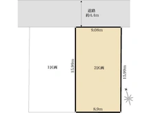 【神奈川県/川崎市高津区下作延】川崎市高津区下作延七丁目　売地2区画 区画図