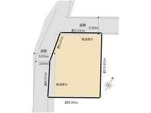 【神奈川県/横浜市中区麦田町】横浜市中区麦田町二丁目　古屋付土地 区画図