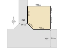 【神奈川県/川崎市川崎区塩浜】川崎市川崎区塩浜三丁目　古家付土地 区画図