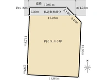 【大阪府/八尾市長池町】八尾市長池町2丁目　売土地 区画図