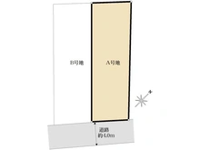 【大阪府/枚方市香里ケ丘】枚方市香里ケ丘四丁目　A号地 区画図