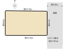 【大阪府/高槻市南芥川町】高槻市南芥川町　売地 区画図