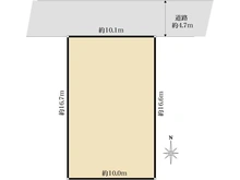 【大阪府/茨木市三島町】茨木市三島町　売地 区画図