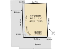 【東京都/大田区上池台】大田区上池台一丁目　土地 区画図