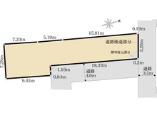 【東京都/中野区野方】中野区野方6丁目　古家付売地 区画図