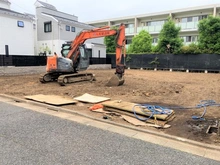 【東京都/杉並区高井戸西】杉並区高井戸西2丁目建築条件付き売地　NO.1 現地：全3区画（向かって右側）
