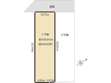 【東京都/武蔵野市吉祥寺本町】武蔵野市吉祥寺本町三丁目 1号地 区画図