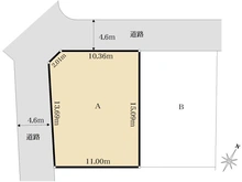 【大阪府/箕面市桜ケ丘】箕面市桜ケ丘3丁目土地　A号地 区画図