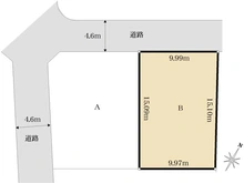 【大阪府/箕面市桜ケ丘】箕面市桜ケ丘3丁目土地　B号地 区画図