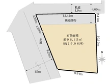 【大阪府/豊中市北桜塚】豊中市北桜塚三丁目　売土地 区画図