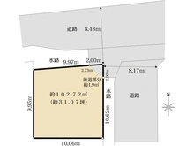 【兵庫県/宝塚市山本丸橋】宝塚市山本丸橋二丁目　建築条件付き土地 区画図