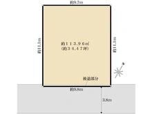 【大阪府/池田市室町】池田市室町　売土地 区画図