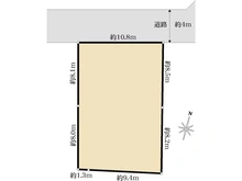 【東京都/練馬区西大泉】練馬区西大泉一丁目　古家付土地 区画図