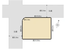 【埼玉県/新座市栄】新座市栄4丁目　古家付き土地 区画図