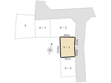 【埼玉県/所沢市大字上安松】土地区画整理事業地(3)41街区8-1画地 区画図