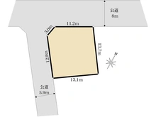 【埼玉県/所沢市若狭】所沢市若狭2丁目土地 区画図