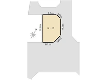 【埼玉県/所沢市大字上安松】土地区画整理事業地(5)61街区5-2画地 区画図