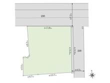 【東京都/練馬区練馬】練馬区練馬一丁目古家付土地 区画図