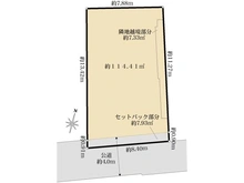 【東京都/文京区千駄木】文京区千駄木五丁目 土地 区画図