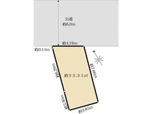 【東京都/台東区西浅草】台東区西浅草三丁目　土地 区画図