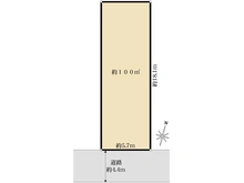 【埼玉県/さいたま市大宮区堀の内町】さいたま市大宮区堀の内1丁目　土地 区画図