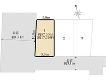 【埼玉県/さいたま市大宮区堀の内町】さいたま市大宮区堀の内町3丁目　1区画 区画図