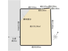 【埼玉県/さいたま市見沼区大字中川】さいたま市見沼区大字中川　売地 区画図