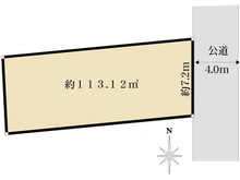 【埼玉県/さいたま市北区日進町】さいたま市北区日進町1丁目　土地 区画図