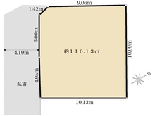 【埼玉県/さいたま市西区大字宝来】さいたま市西区大字宝来　土地 区画図
