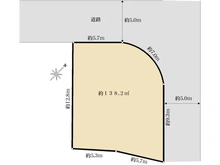 【東京都/昭島市美堀町】昭島市美堀町2丁目　売地 区画図
