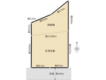 【神奈川県/横須賀市ハイランド】横須賀市ハイランド4丁目　売地 区画図