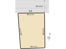 【東京都/東大和市中央】東大和市中央3丁目　売地 区画図