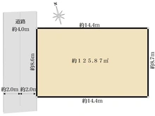 【東京都/武蔵村山市大南】武蔵村山市大南3丁目　売地 区画図